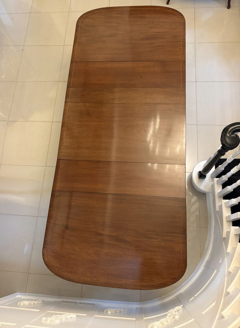 Quality Antique Edwardian 12 Seater Triple-Pedestal Dining Table